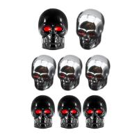 Skull Valve Stem Caps Modified Auto Copper Core Valve Cover Dustproof Car Decorative Supplies for Motorcycles Trucks and SUVs biological