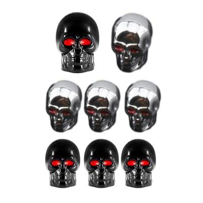 Skull Tire Valve Stem Caps Modified Auto Copper Core Valve Cover Skull Head Design Car Decorative Accessories for Cars Motorcycles Trucks very well