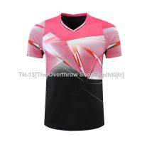 ☇◈ 2023 new badminton uniforms summer mens and womens short-sleeved tops competition team uniforms Ready Stock