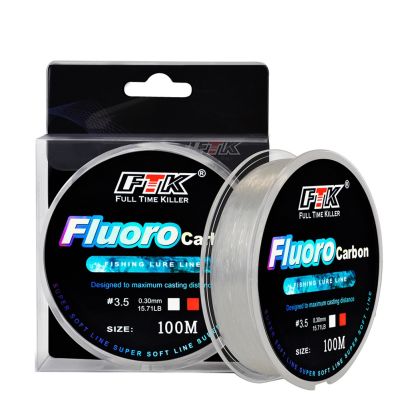 【CC】 Fluorocarbon Fishing 100m 4.13-34.32LB Carbon Fly Wire Sinking Japan