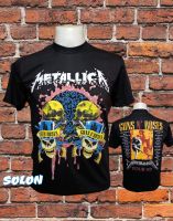 เสื้อวง METALLICA วงร็อค ไม่มีตะเข็บข้าง คอฟิต ป้ายUS เสื้อวินเทด เสื้อผู้ชาย เสื้อทัวร์ วงร็อคต่างประเทศ