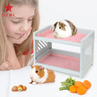 [ Ready Stock ] Pet Bunk Bed Easy To Install Hideout Corner For Guinea Pig Hamster Small Animal (without Cushion)