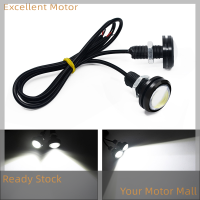 Excellent 2pcs Eagle Eye LED 23mm 12SMD Car Daytime Running Backup ไฟเลี้ยวอัตโนมัติป้ายทะเบียนสีขาว