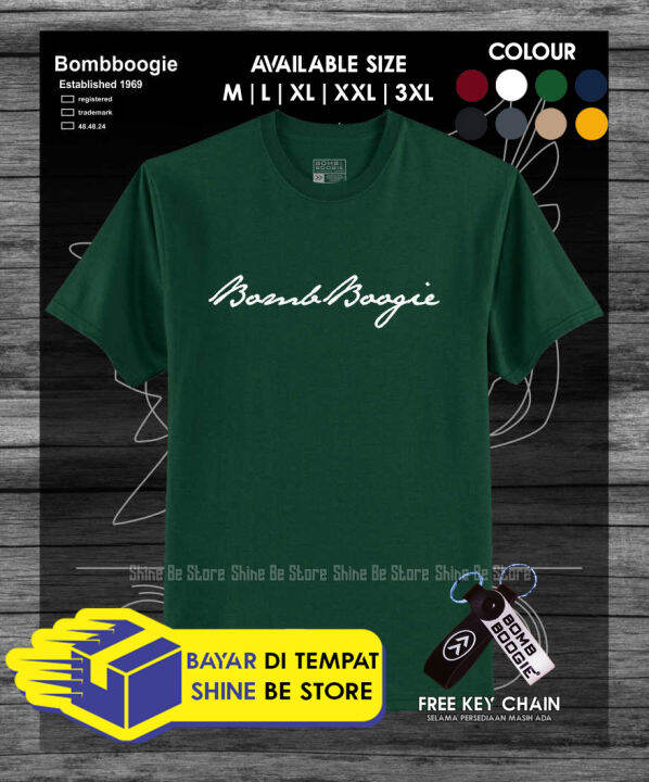 Kaos Bombboogie Terbaru/Kaos Pria Distro Terlaris/Kaos Bombogi/Kaos ...