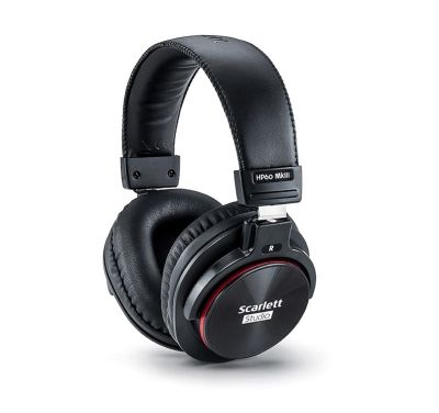Focusrite scarlett studio HP60 MkIII closed-back headphone high sound quality long-lasting comfort for pro recording