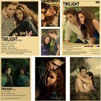 ภาพยนตร์คลาสสิก Series The Twilight Saga โปสเตอร์ Aesthetic Retro กระดาษคราฟท์ภาพวาด DIY Home Bar Cafe Decor ตกแต่งห้อง