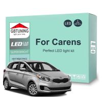 ชุดหลอดไฟเสริมไฟเก๋ง LED สำหรับ KIA Carens Rondo 1999-2013 2014 2015 2016 2017 2018 2019แผนที่รถหีบฝาทรงโค้งไฟอ่านหนังสือ Canbus