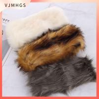 VJMHGS สกี Snow Earwarmer ที่ปิดหูกันหนาว ที่คาดผมขนเทียม ขนสัตว์ faux หมวกฤดูหนาวสำหรับผู้หญิง หมวกรัสเซียปุย