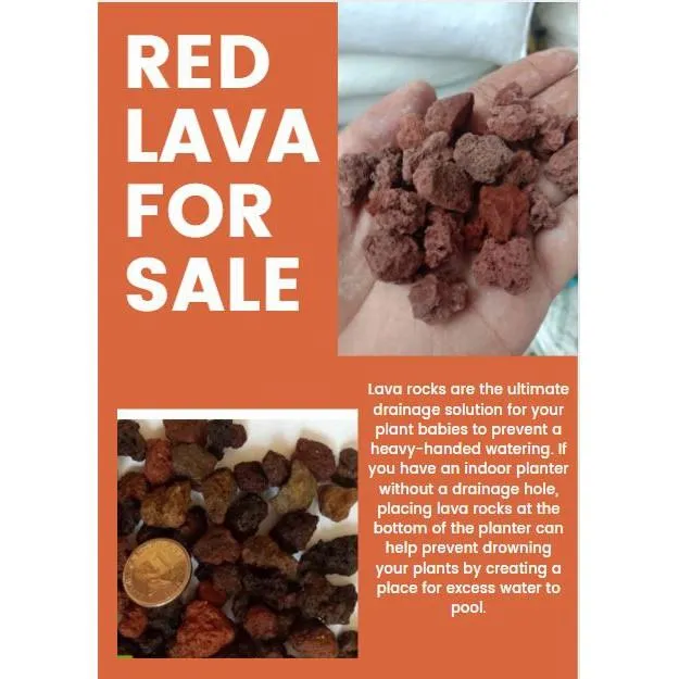 RED LAVA rock for sale (by 4.5kg pack) best for Aquascaping substrate