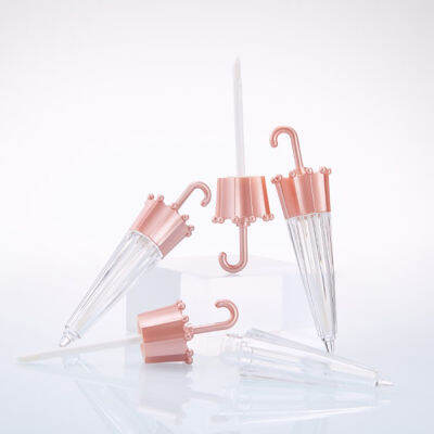 Cosmetic Creative Vials Bottle Containers Refillable Lip Gloss Tube Empty Umbrella