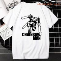 เสื้อยืดผ้าฝ้ายคลาสสิก Chainsaw Man T เสื้อนักรบ Makima Power มังงะเสื้อผู้หญิงผู้ชายแฟชั่นพิมพ์เสื้อยืดขนาดใหญ่ Ropa Hombre