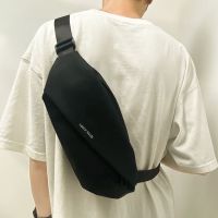 ❡ Trendy brand Japanese chest bag mens ins simple shoulder bag waist bag backpack small satchel female canvas student Messenger bag