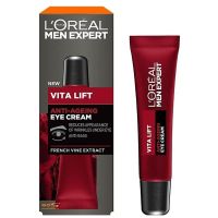 LOREAL Men Expert Vita Lift Anti-Wrinkle Eye Cream 15ml อายครีมบำรุงรอบดวงตาสูตรสำหรับผู้ชายสินค้านำเข้าจากต่างประเทศ