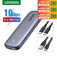 2021UGREEN SSD Case M.2 NVMe Case Enclosure USB C PCIe M2 SSD Caddy For Samsung 970 EVO WD Type C 3.1 Gen2 M+B M-Key Case Adapter