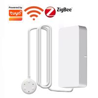 【LZ】№▥♞  Tuya wifi/zigbee alarme de vazamento de água independente wifi sensor de vazamento de água detector de alerta de inundação sistema de alarme de segurança de transbordamento tuya