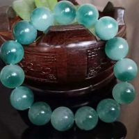 Natural flower jade celet 14MM uni jewelry