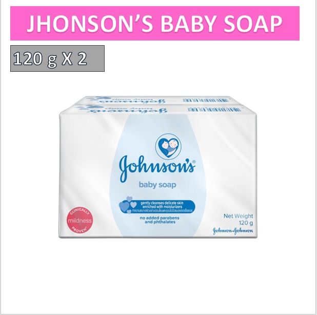 แพ็ค-2ก้อน-johnsons-baby-soap-สบู่เด็กจอห์นสัน-120-กรัม