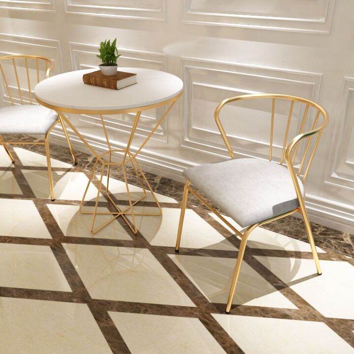 Nordic wrought iron balcony tables and chairs set of three creative