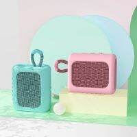 เคสป้องกันซิลิโคนกันฝุ่นสีสันสดใสพร้อมตัวล็อคสำหรับ-JBL GO 3 Go3ลำโพงเสริมบลูทูธ