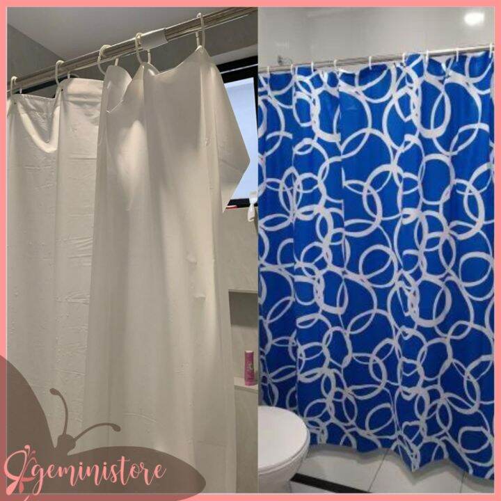 Shower Curtain Tension Rod Adjustable Bathroom Stall Tension Telescopic Clothes Rail Pole