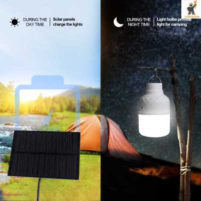 โคมไฟใช้แผงโซล่าไฟพลังงานแสงอาทิตย์ไฟ LED ชาร์จ USB ได้1.5W ประหยัดพลังงานโคมไฟพลังงานแสงอาทิตย์แบบพกพาสำหรับตกปลา