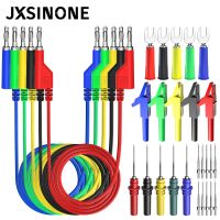 JXSINONE P1036series 4mm Banana to Banana Plug Test Lead Kit for Multimeter with Alligator Clip U-type Puncture Test Probe Kit