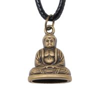 ZZOOI 2022 new fashion men and women necklace retro simple high quality Buddha statue pendant popular necklace jewelry