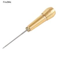 COD DSFGERERERER [FindWe] DIY Leather Sewing Kit Leather Sewing Awl Needle with Copper Handle Set Leather Canvas Shoes Repairing Tool with Nylon Thread xHot Sale