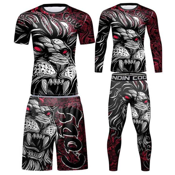 4pcs-sports-suits-compression-gym-set-boxing-muay-thai-jiu-jitsu-mma-sportswear-running-workout-gym-set-training-tracksuit-men