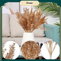 EILEEN 1Pcs ของชำร่วยงานแต่งงาน พวงหรีดใบ เครื่องประดับคริสต์มาส กล่องของขวัญเครื่องประดับ ของตกแต่งบ้าน พืชเทียม ซิลเวอร์โกลด์ พืชเทียม ดอกไม้ประดิษฐ์คริสต์มาส ใบจำลอง