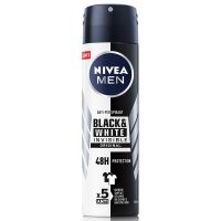 [Limited Deal] Free delivery จัดส่งฟรี Nivea for Men Deo Spray Black &amp; White 150ml. Cash on delivery เก็บเงินปลายทาง