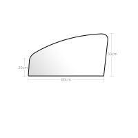 2ชิ้นม่านบังแดดรถแม่เหล็ก UV ม่านปกป้องรถยนต์ไทเทเนียมเงินที่กันแดดแม่เหล็กฟิล์มป้องกันหน้าต่างตาข่ายกันแดดกระบังแสง