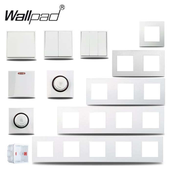 wallpad-s6-white-wall-light-switch-led-dimmer-1-2-3-gang-intermediate-cooker-ac-2p-switch-brushed-plastic-diy-free-combination