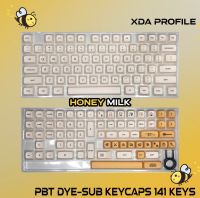 คีย์แคปสี (Honey-milk) 141Key XDA PROFILE มีที่ดึงคีย์ &amp;gt;&amp;gt;ส่งไว &amp;gt;&amp;gt;ส่งฟรี