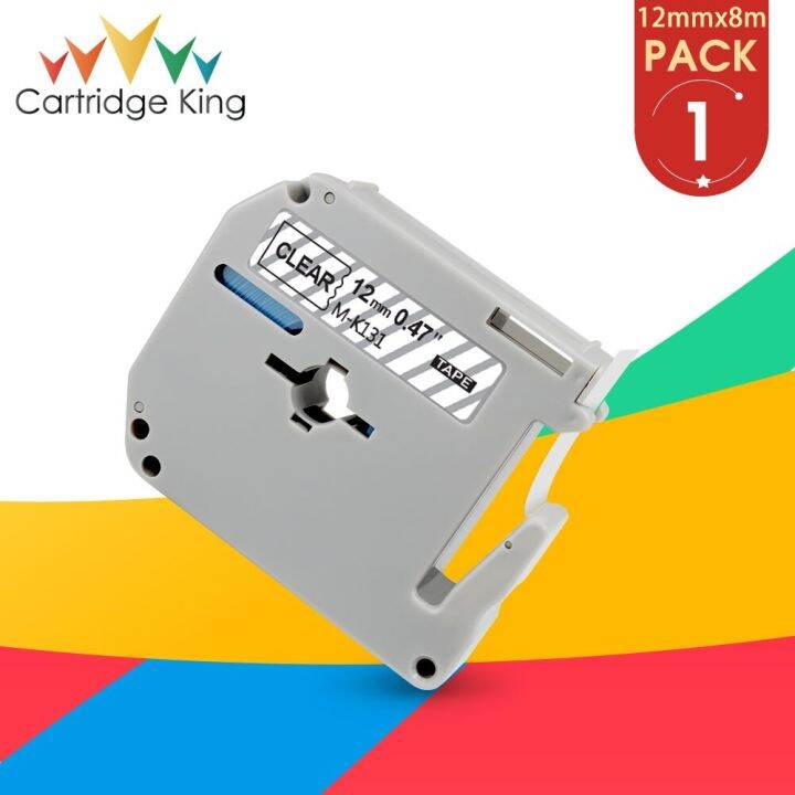 MK131 MK131 for Brother Label Tape 12mm Black on Clear Compatible