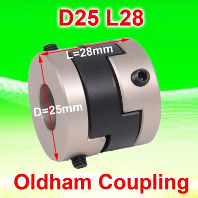 1PC Set Screw Oldham Coupling Encoder D25 L28 Shaft Coupler 5 6 6.35 8 10 12MM