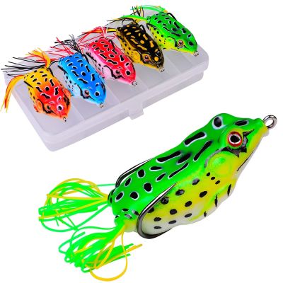 【DT】hot！ 1Pcs Soft Bait Frog 5g/9g13g17.5g Artificial Fishing Topwater Eyes Plastic Swimbait With Hooks for Catfish Bass