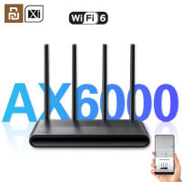 Xiaomi Redmi Router AX6000 Quad-Core CPU ประสิทธิภาพสูง2.4G/5G Wi-Fi 6 Routing สัญญาณภายนอกวงจรขยาย MI Home