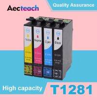 【Hot-Selling】 ANTI-MATTER Aecteach เติมหมึกสำหรับ EPSON T1281 T1282 T1284 Stylus S22 SX125 SX13 SX235W SX435W SX425W เครื่องพิมพ์อิงค์เจ็ท