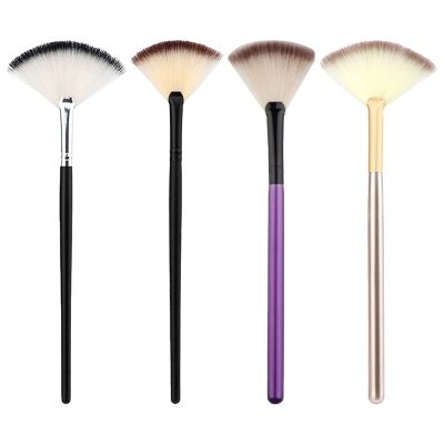 Fan Brushes Facial Brushes Soft Makeup Brush Cosmetic Applicator Tools Wooden Handle and Soft Fiber Makeup Brushes Sets