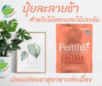 ปุ๋ยละลายช้า (ปุ๋ย Fertilife) สูตร 14-13-13 ขนาด 100 กรัม เหมาะกับดอกไม้ ไม้ประดับ ไม้ด่าง ไม้ใบ แคคตัส