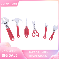 dongcheng 6ชิ้น/เซ็ต dollhouse MINI Repair kits อุปกรณ์เสริม HAMMER wrench เฟอร์นิเจอร์ของเล่น