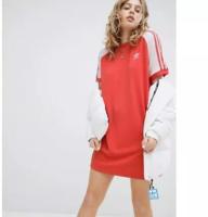 Adidas เสื้อแนวสปอร์ต เสื้อแฟชั่นตัวยาว สีส้มแสด sport