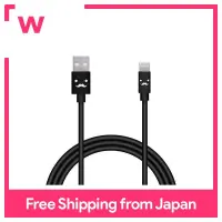 ELECOM Lightning Cable Colorful 1.2m Black MPA-FUAL12CBK