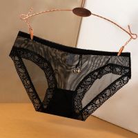 Women Panties Erotic Underwear Temptation Transparent Lingerie Hollow Out Girl Briefs Net Yarn Lace Underpants Sa