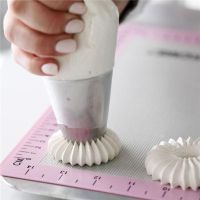 【CW】 2 Sizes Diy Nozzle Stainless Steel Dessert Cake Decorating Tips Kitchen Accessories Cookie Bis Icing Piping Cream Pastry Bag