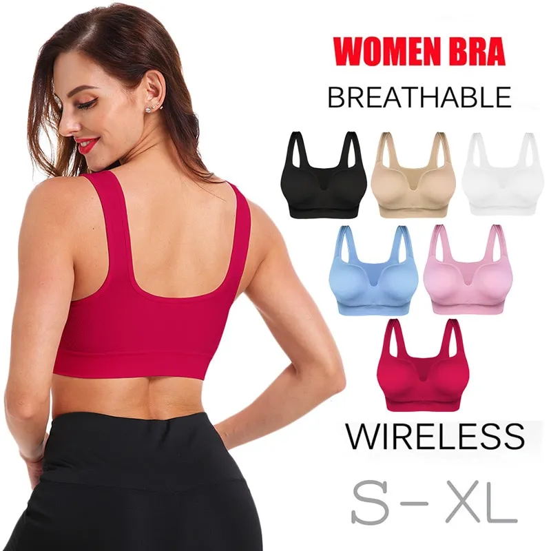 Women Yoga Sports Top Wireles Sleep Seamless Underwear Sport Crop Fitness  Gym Shirt Sportswear