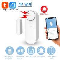 Tuya WiFi Door Sensor Smart Home Security Alarm System Independence Alert Scene 90dB Siren APP Reminder Function Easy Install Household Security Syste