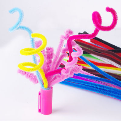 100 Pieces Twist Rod Chenille Stem Braiding Wire Toy DIY Art Handicraft Decorations Creative Baby Educational Toy Sticks