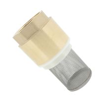 Brass Check valve with filter for pump 1/2 3/4 1 1-1/4 1-1/2 2 2-1/2 3 inch suction foot valve strainer no return